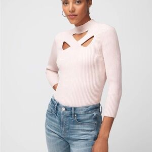 WHBM NWT Elegant Women's Pink Cut-Out Top